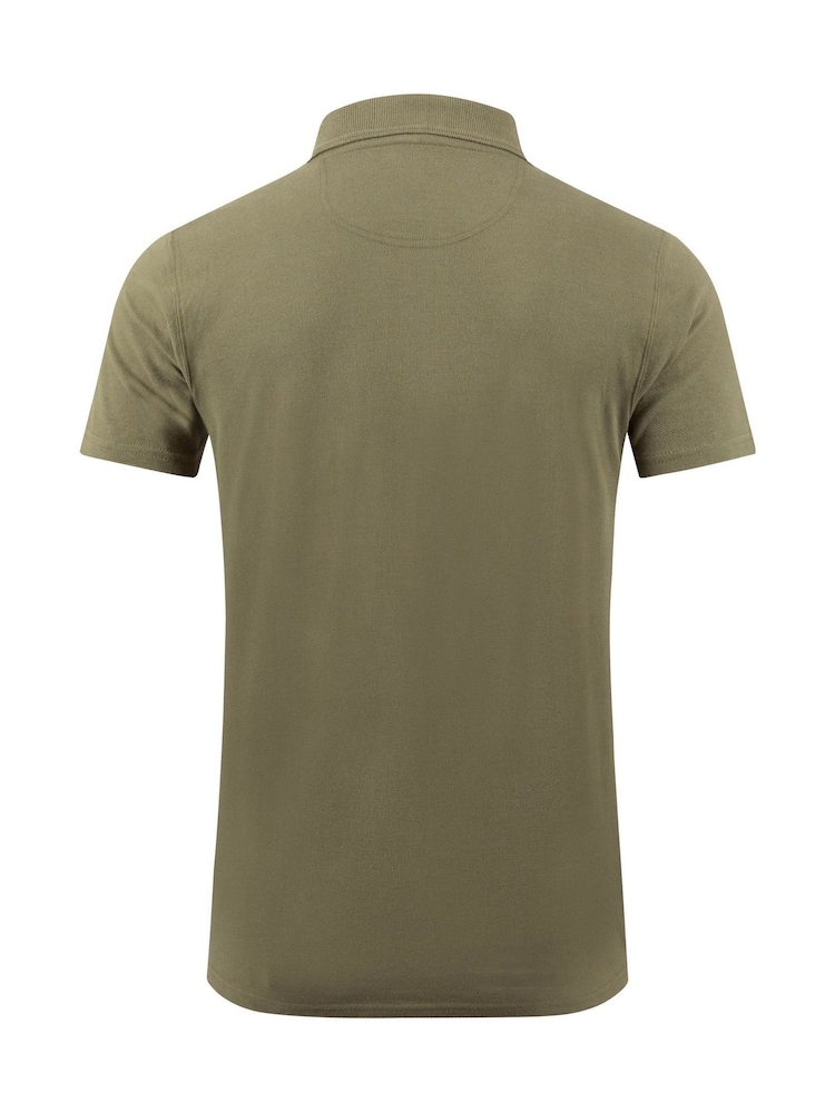 Verde/Marrón - Weird Fish Miles Pique Polo Shirt - Imagen 7 de 7