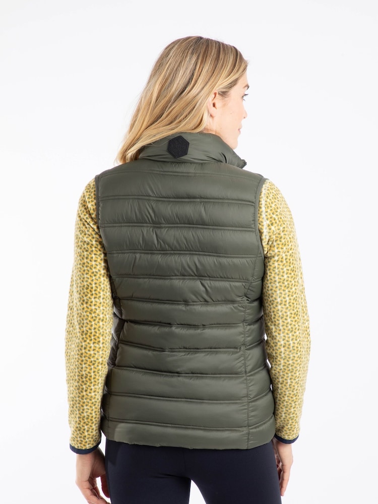 Weird Fish Green Atissa Lightweight Padded Gilet - Image 2 of 7