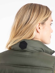 Weird Fish Green Atissa Lightweight Padded Gilet - Image 4 of 7