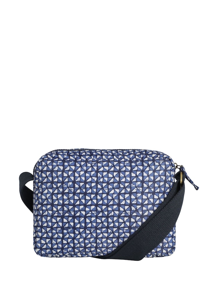 Weird Fish Blue Corrie Printed Cross Body Bag - Image 4 of 4 Weird Fish Blue Corrie Printed Cross Body Bag - Image 4 of 4