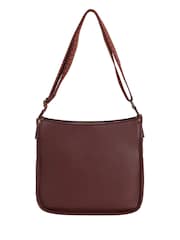 Weird Fish Brown Javana Cross Body Saddle Bag - Image 2 of 4