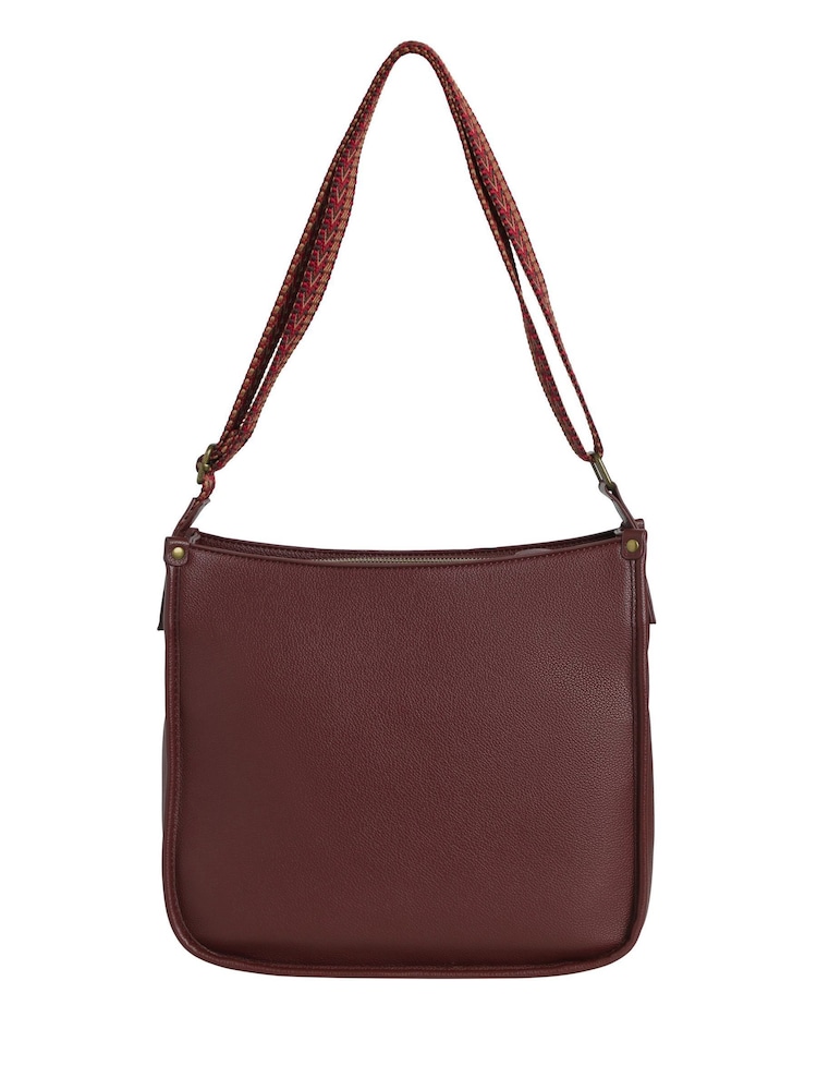 Weird Fish Brown Javana Cross Body Saddle Bag - Image 2 of 4 Weird Fish Brown Javana Cross Body Saddle Bag - Image 2 of 4