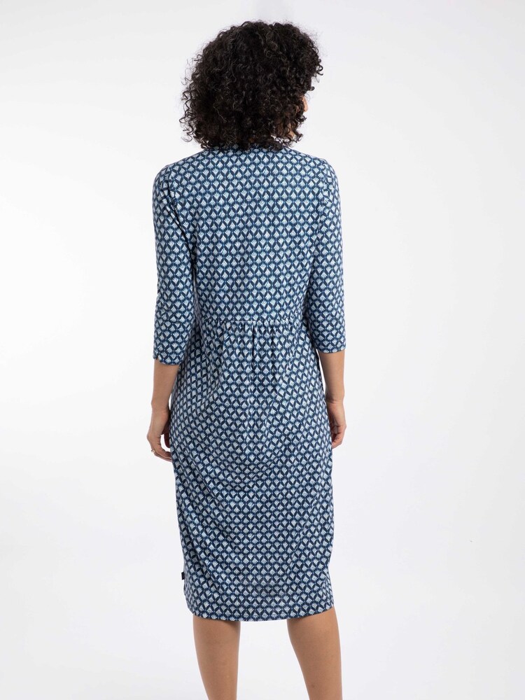 Weird Fish Isolde Printed Jersey Midi Dress - Imagem 2 de 7