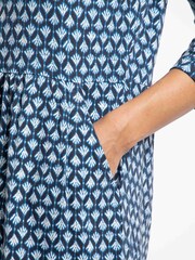 Weird Fish Isolde Printed Jersey Midi Dress - Imagem 4 de 7
