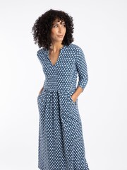 Weird Fish Isolde Printed Jersey Midi Dress - Imagem 5 de 7