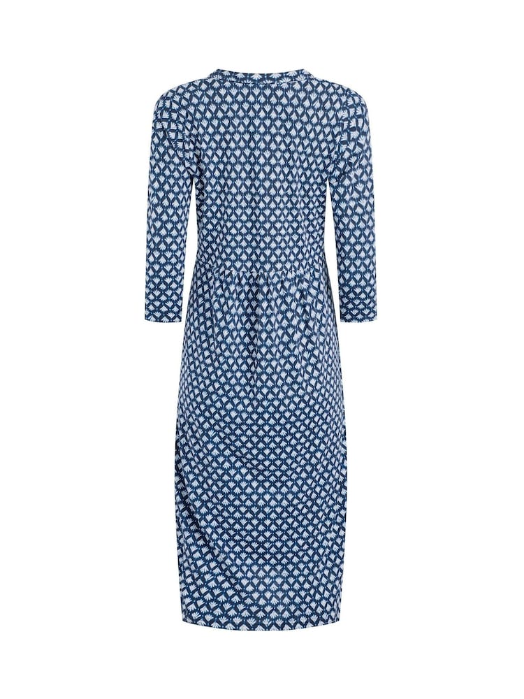 Weird Fish Isolde Printed Jersey Midi Dress - Imagem 7 de 7