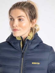Weird Fish Blue Eshka Lightweight Padded Jacket - Image 4 of 7