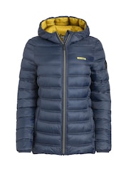 Weird Fish Blue Eshka Lightweight Padded Jacket - Image 6 of 7