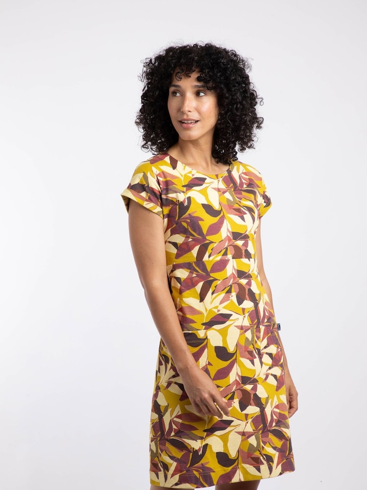 Weird Fish Yellow Tallahassee Jersey Dress - Image 2 of 6