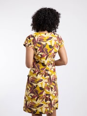 Weird Fish Yellow Tallahassee Jersey Dress - Image 3 of 6