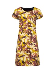 Weird Fish Yellow Tallahassee Jersey Dress - Image 5 of 6