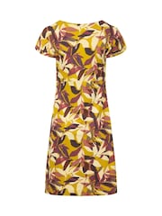 Weird Fish Yellow Tallahassee Jersey Dress - Image 6 of 6