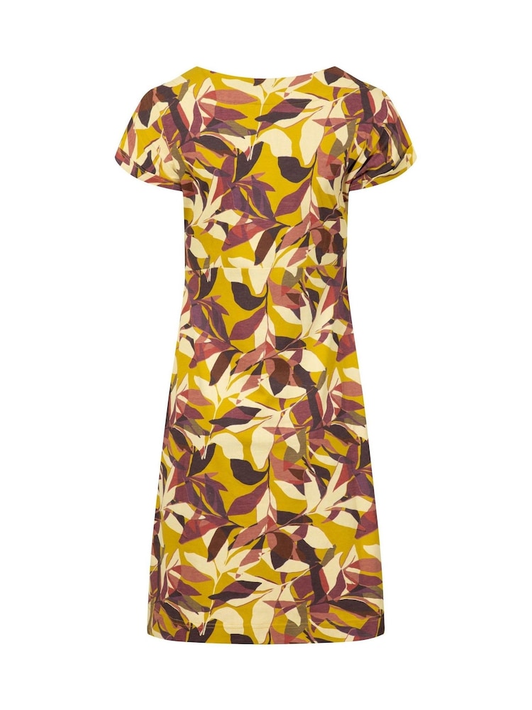 Weird Fish Yellow Tallahassee Jersey Dress - Image 6 of 6