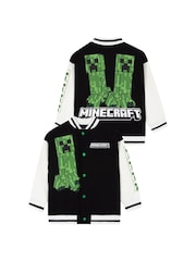 Character Black Minecraft Bomber Jacket - Image 1 of 12