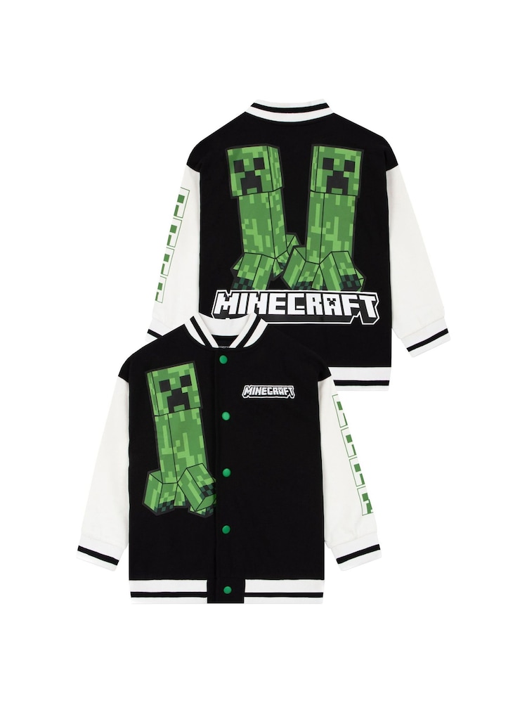 Character Black Minecraft Bomber Jacket - Image 1 of 12