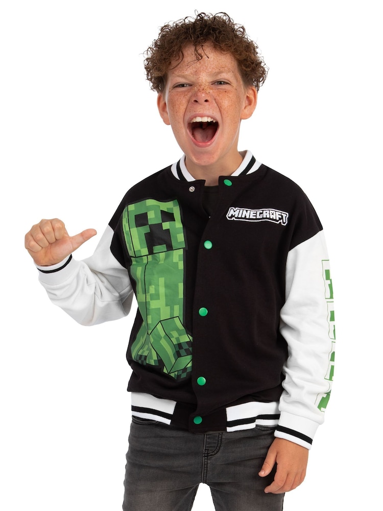 Character Black Minecraft Bomber Jacket - Image 12 of 12