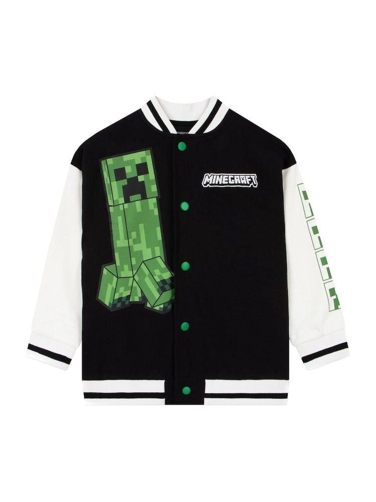 Character Black Minecraft Bomber Jacket - Image 2 of 12