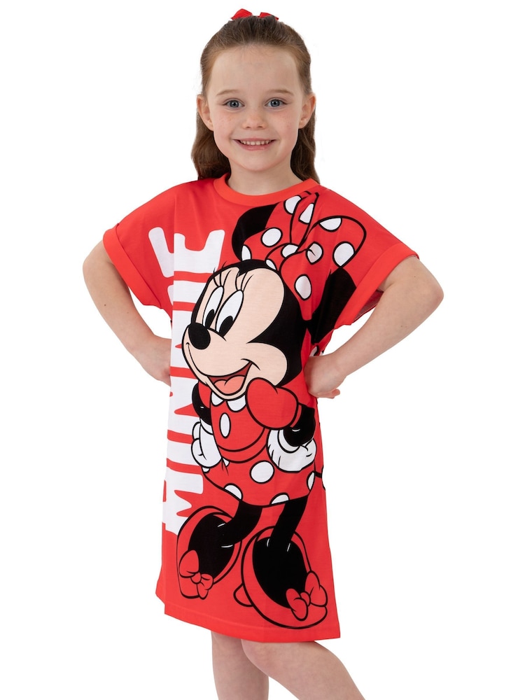 Character Red Disney Minnie Mouse Nightdress - Image 1 of 9 Character Red Disney Minnie Mouse Nightdress - Image 1 of 9