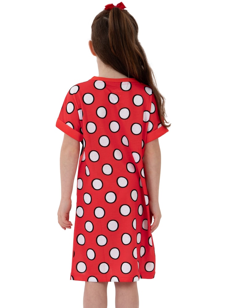 Character Red Disney Minnie Mouse Nightdress - Image 2 of 9 Character Red Disney Minnie Mouse Nightdress - Image 2 of 9