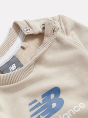 New Balance Brown FT Crew & Joggers Set - Image 4 of 6