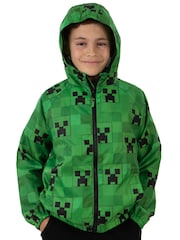 Character Green Minecraft Creeper Raincoat - Image 2 of 12