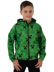Character Green Minecraft Creeper Raincoat - Image 6 of 12