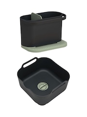 ReBorn Sage Green Washing Up Bowl & Sink Tidy Bundle - Image 1 of 6