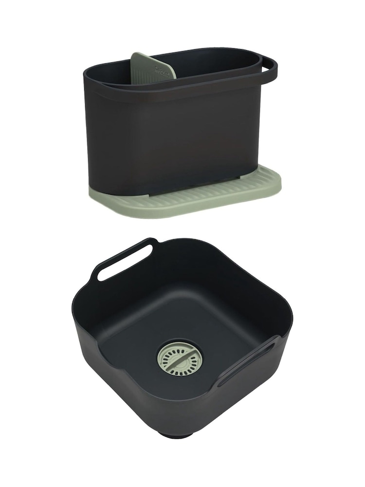 ReBorn Sage Green Washing Up Bowl & Sink Tidy Bundle - Image 1 of 6