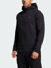 adidas Black Designed for Training COLD.RDY Full-Zip Hoodie - Image 3 of 5