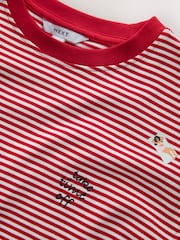 Red Short Sleeve Embroidered T-Shirt - Image 5 of 6