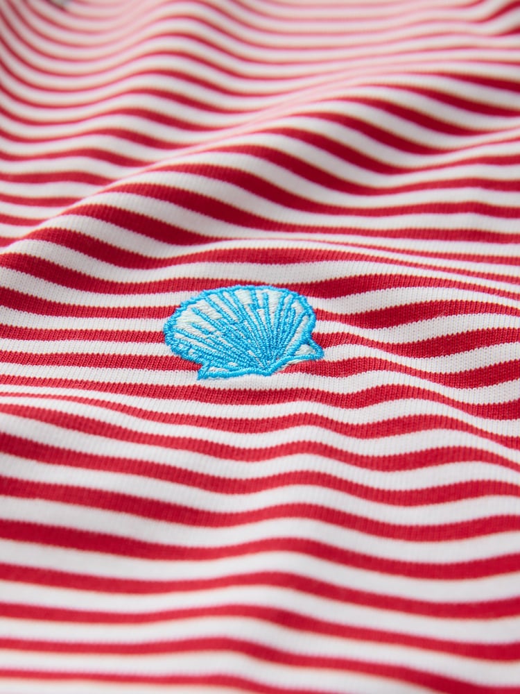Red Short Sleeve Embroidered T-Shirt - Image 6 of 6