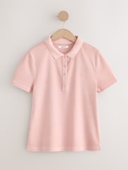 Pink Fitted Short Sleeve Polo Top - Image 5 of 7