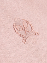 Pink Fitted Short Sleeve Polo Top - Image 7 of 7