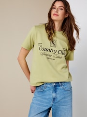 Green Polo Sports Graphic Short Sleeve Crew Neck T-Shirt - Image 1 of 8