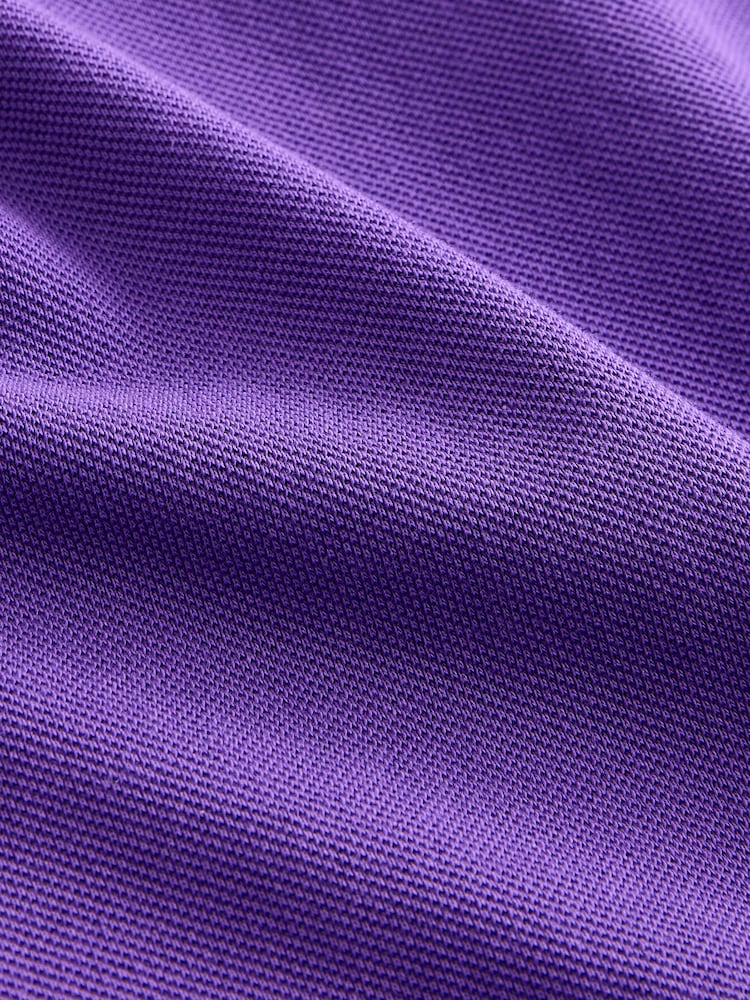 Purple Short Sleeve Polo Shirt (3-16yrs) - Image 4 of 4