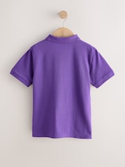 Purple Short Sleeve Polo Shirt (3-16yrs) - Image 6 of 8