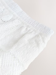 White N. Premium Crochet Patchwork Shorts - Image 7 of 8