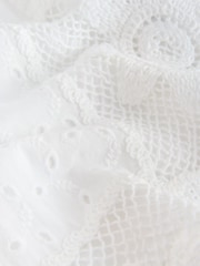 White N. Premium Crochet Patchwork Shorts - Image 8 of 8