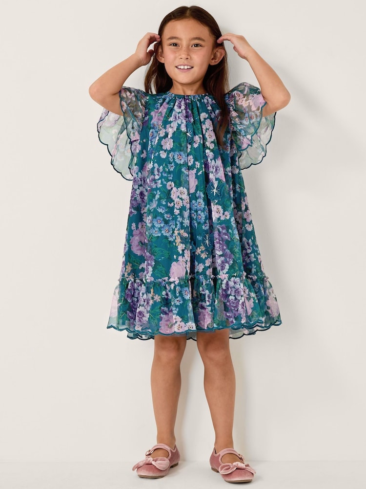 Monsoon Green Wildflower Swing Dress - Image 1 of 4 Monsoon Green Wildflower Swing Dress - Image 1 of 4