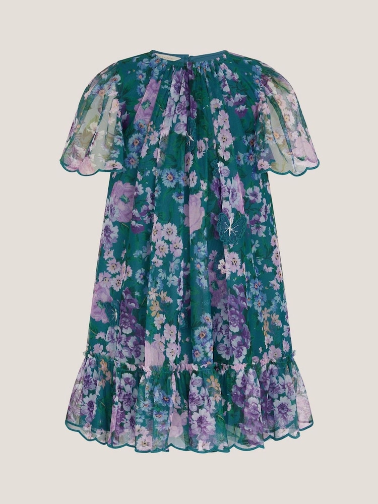 Monsoon Green Wildflower Swing Dress - Image 2 of 4 Monsoon Green Wildflower Swing Dress - Image 2 of 4