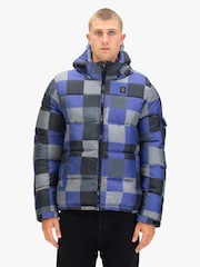 Luke 1977 Blue Yupick Hooded Jacket FD Check 3 - Image 1 of 7