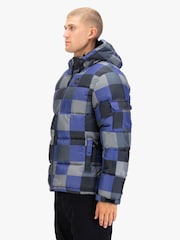 Luke 1977 Blue Yupick Hooded Jacket FD Check 3 - Image 3 of 7