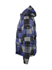 Luke 1977 Blue Yupick Hooded Jacket FD Check 3 - Image 6 of 7