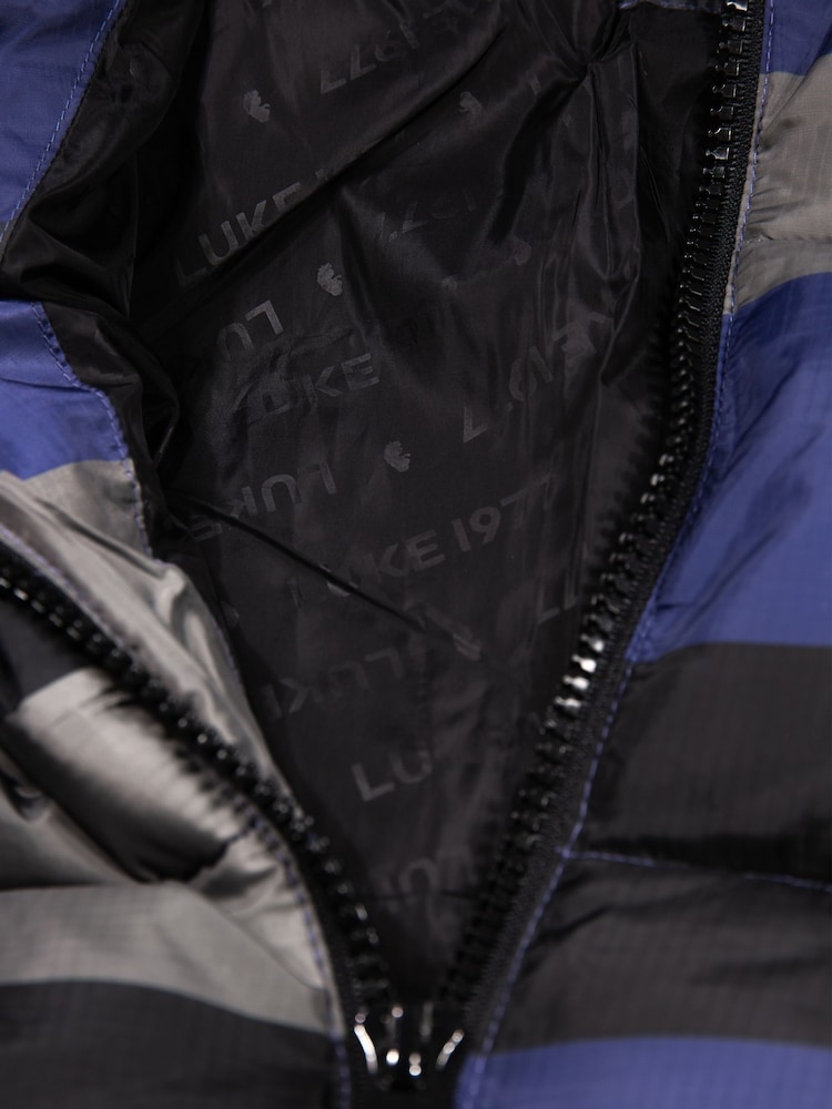 Luke 1977 Blue Yupick Hooded Jacket FD Check 3 - Image 7 of 7 Luke 1977 Blue Yupick Hooded Jacket FD Check 3 - Image 7 of 7