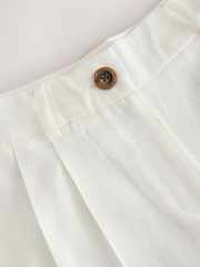 White Jorts with Scarf Belt - Image 7 of 8