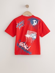 Red England Short Sleeve Graphic T-Shirt (3-16yrs) - Image 6 of 8