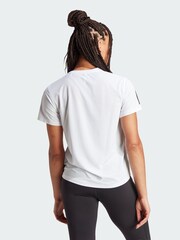 adidas White Own The Run T-Shirt - Image 2 of 4