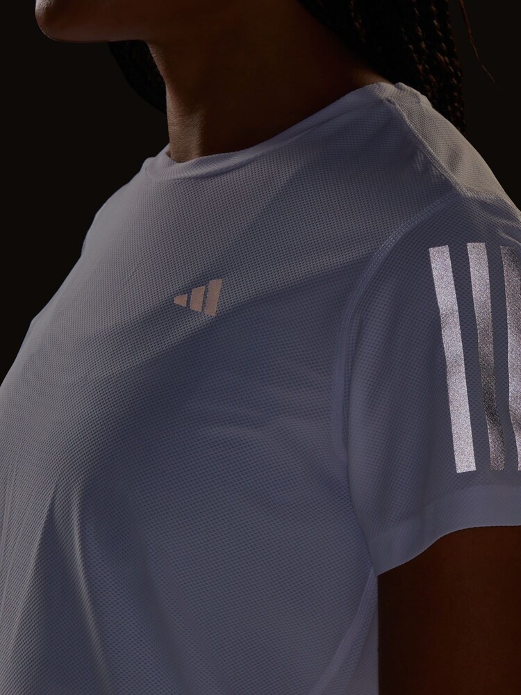 adidas White Own The Run T-Shirt - Image 4 of 4 adidas White Own The Run T-Shirt - Image 4 of 4
