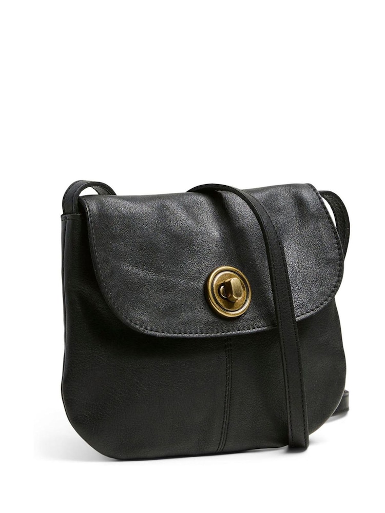 PIECES Black Royal Leather Party Bag - Image 1 of 5