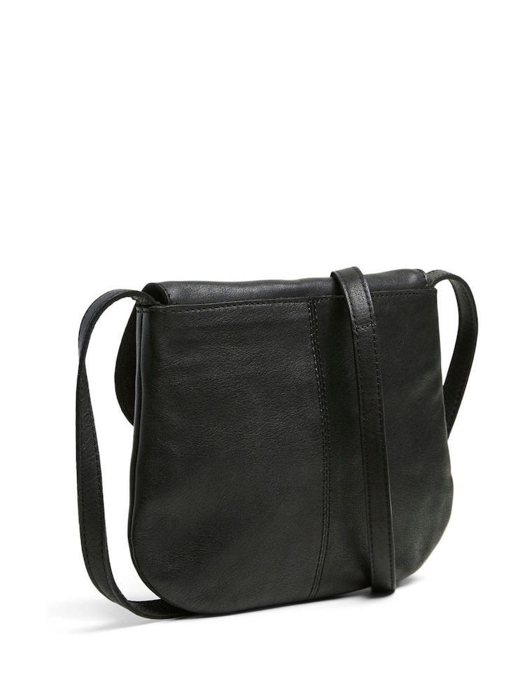 PIECES Black Royal Leather Party Bag - Image 2 of 5